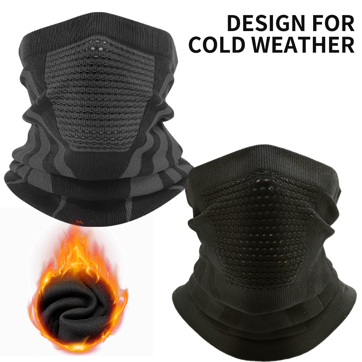 Neck Gaiter Fleece - Winter nekwarmer Gaiter Warm Polar-Fleece bivakmuts