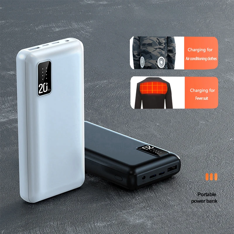 Heated Vest Battery - JayoWade 12V DC-uitgang Power Bank 20000mAh