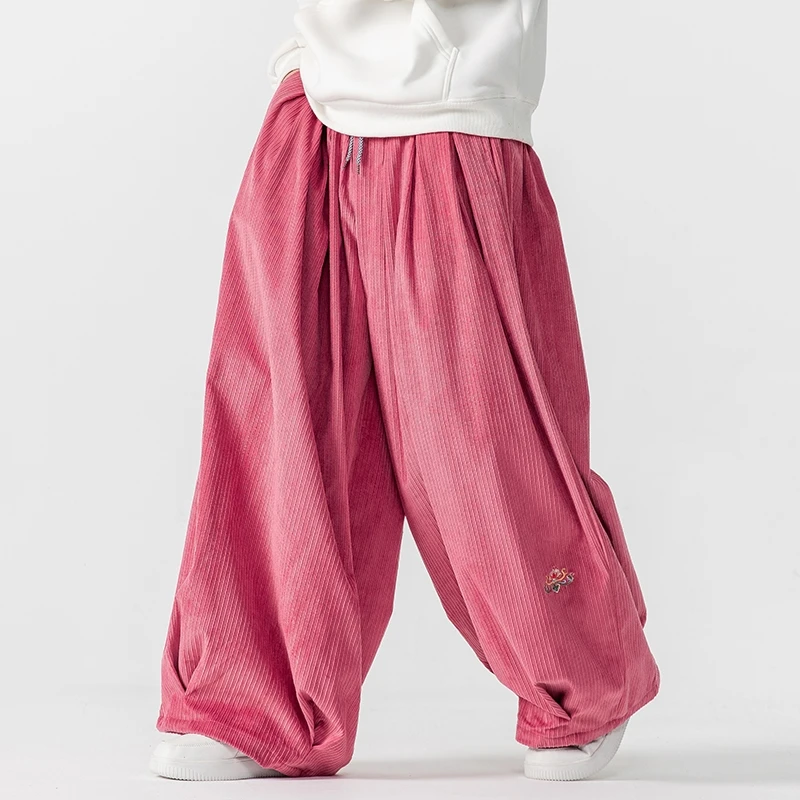 Corduroy Pant Warm - Heren corduroy broek met wijde pijpen,