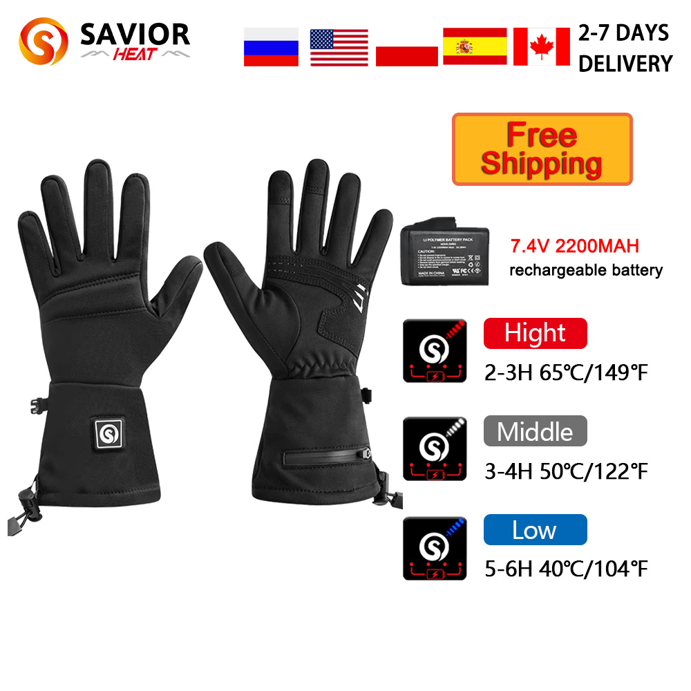 Touch Screen Gloves - Sneeuwherten S18 Winterverwarmde handschoenen Elektrische handschoenen