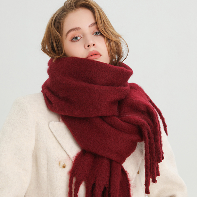 Cashmere Pashmina Wrap - Wintersjaal voor dames Kasjmier Warm Effen