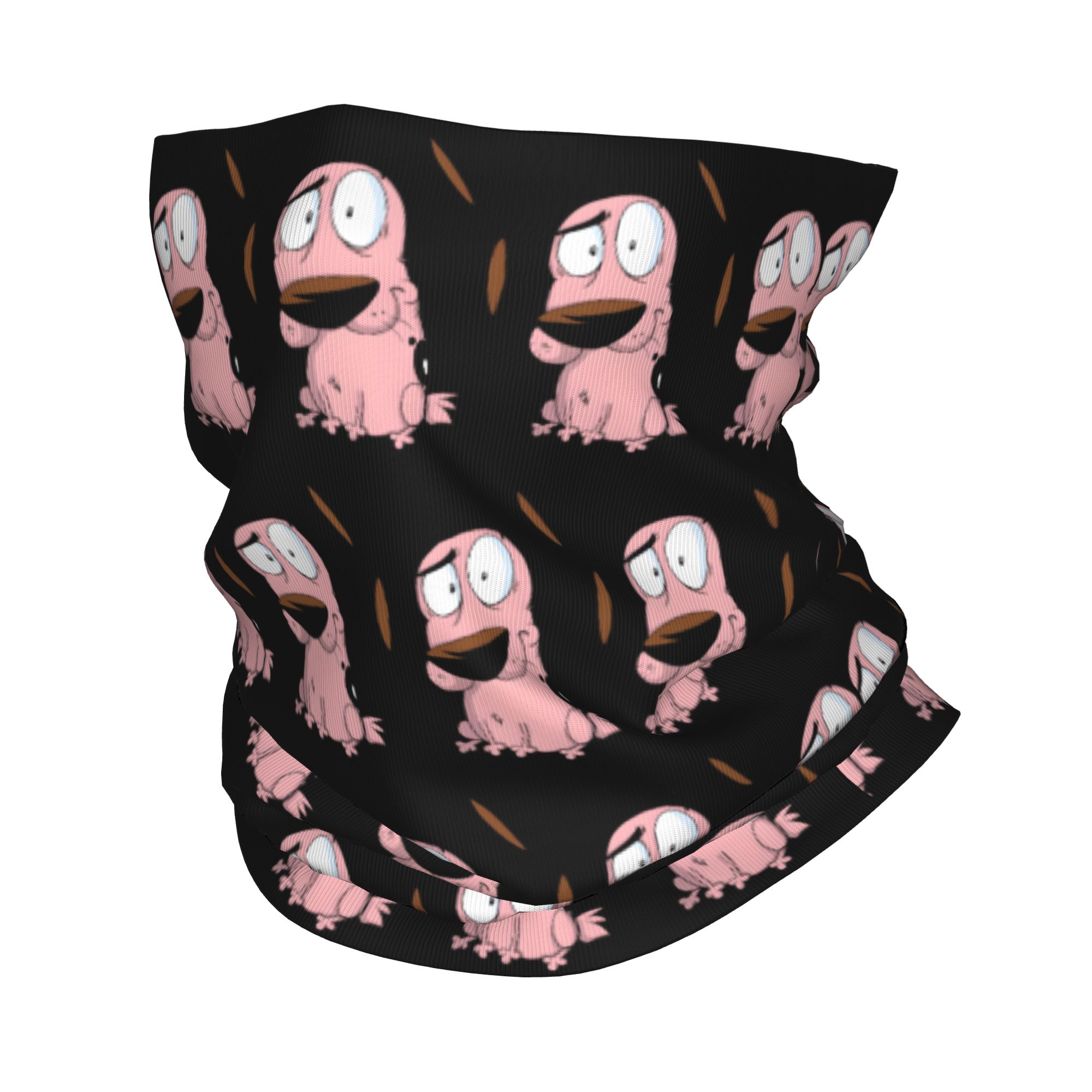 Neck Gaiter Fleece - Aangepaste Cartoon Courage Dog Winter hoofdband