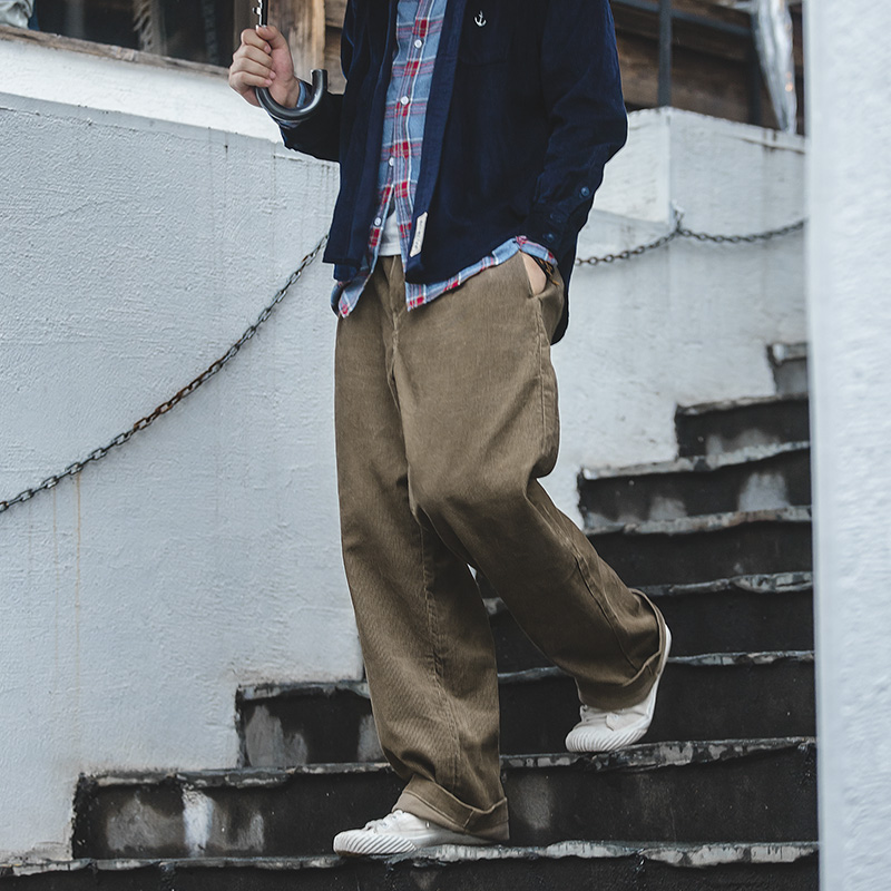 Corduroy Pant Warm - Maden American Vintage Broek Heren Herfst
