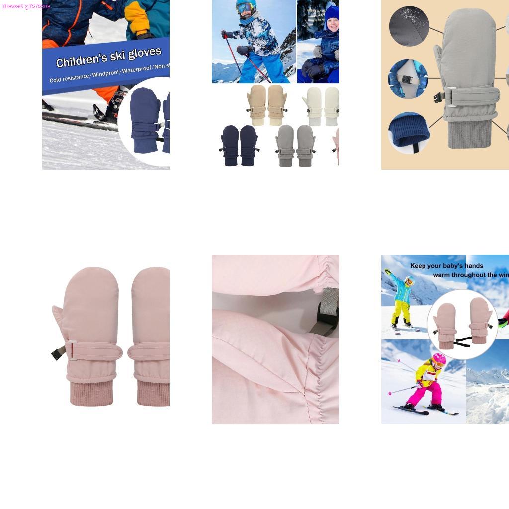 Snow Glove Insulated - D0JC Stijlvolle waterdichte skihandschoenen Babyhandschoenen met