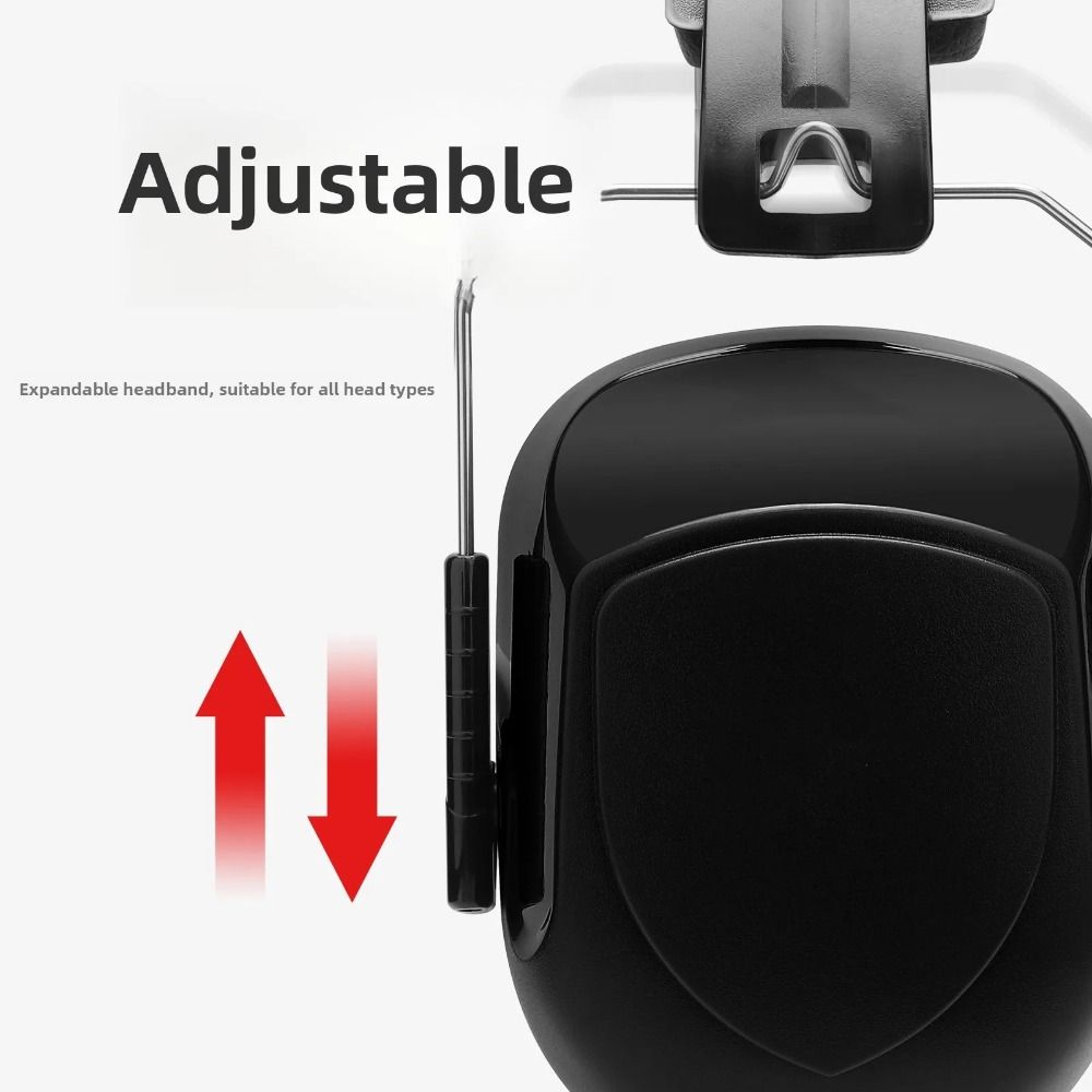Earmuffs Foldable - Zware ABS geluidsdichte oorkappen Verstelbare comfortabele