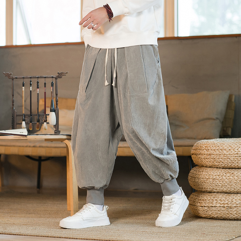 Corduroy Pant Warm - 2023 Heren Winter Effen Kleur Corduroy