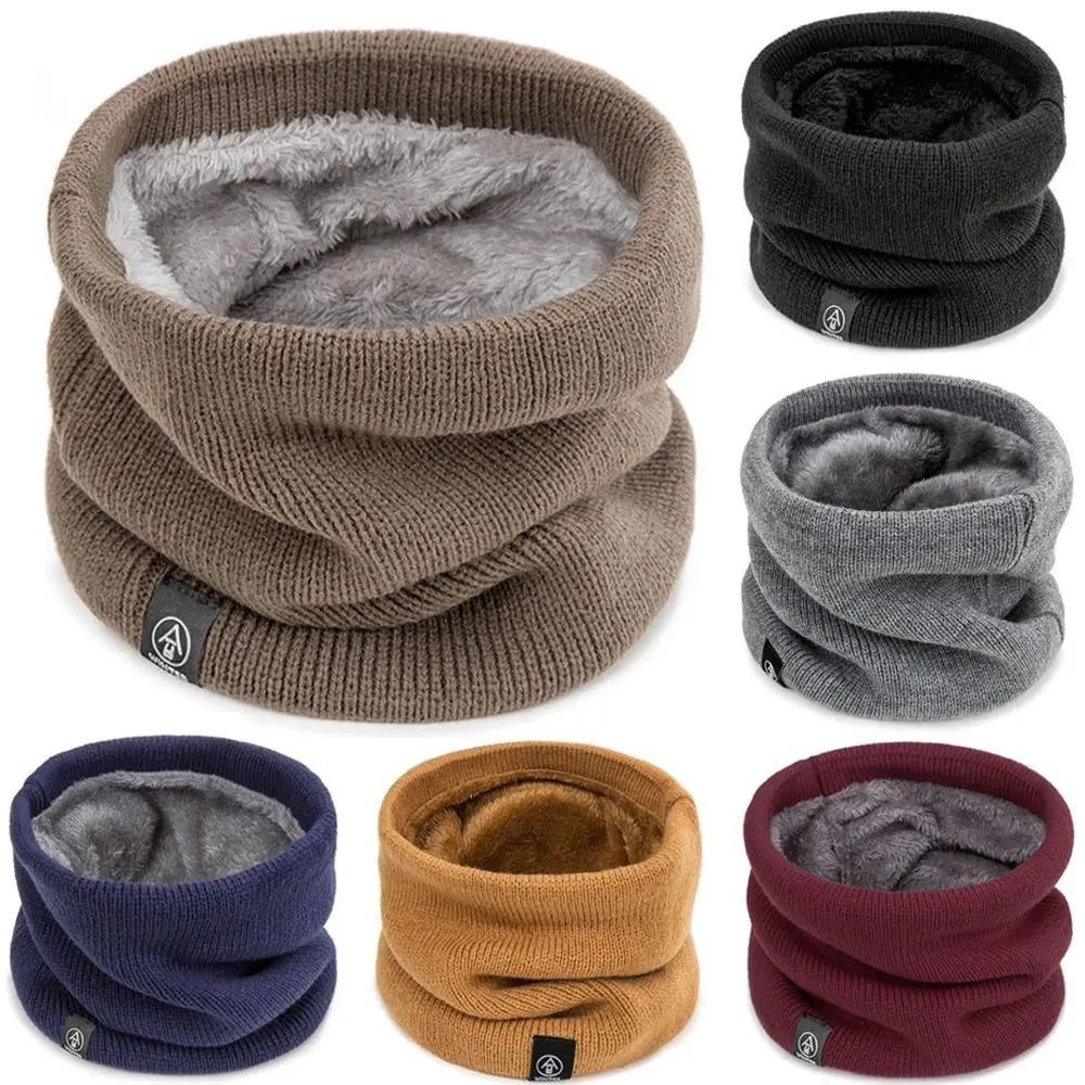 Wool Scarf Men - Mode Vrouwen Gebreide Sjaal Effen Kasjmier