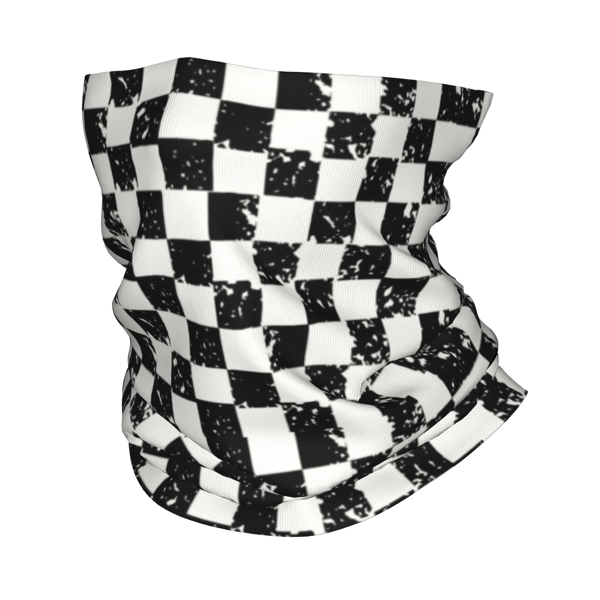 Neck Gaiter Fleece - Aangepaste retro geruite vlag winter hoofdband