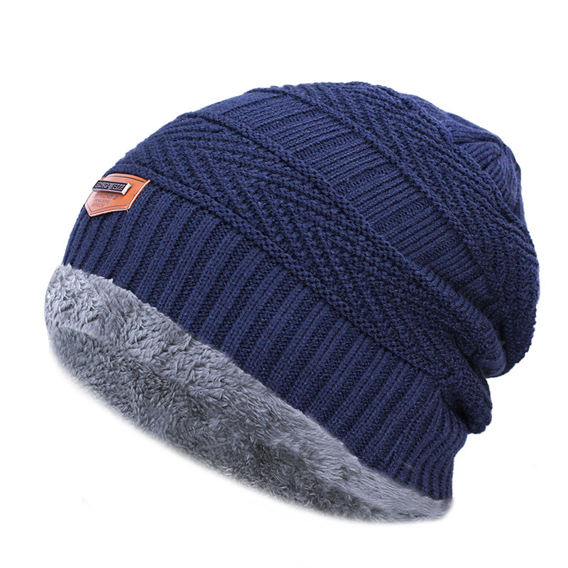 Wool Scarf Men - Nieuwe wintermuts voor heren, gebreide muts,