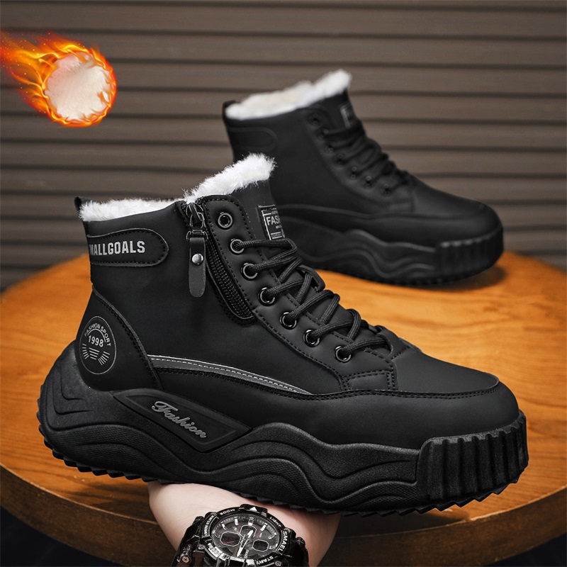 Waterproof Winter Boot - Wintersneeuwlaarzen voor heren Thermische antivriesfleece Katoenen