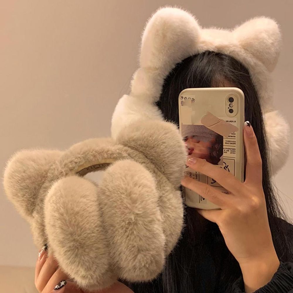 Earmuffs Foldable - Leuke kat-oorbeschermers Winter Warm Winddicht Oorhoezen