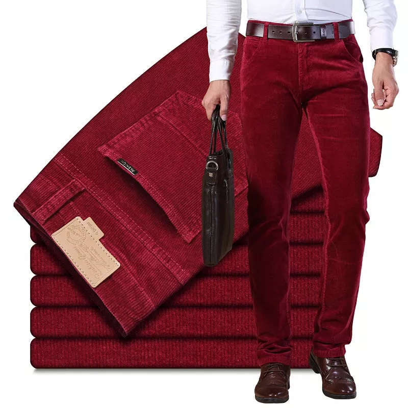 Corduroy Pant Warm - Herfst Winter Mannen Dikke Warme Corduroy