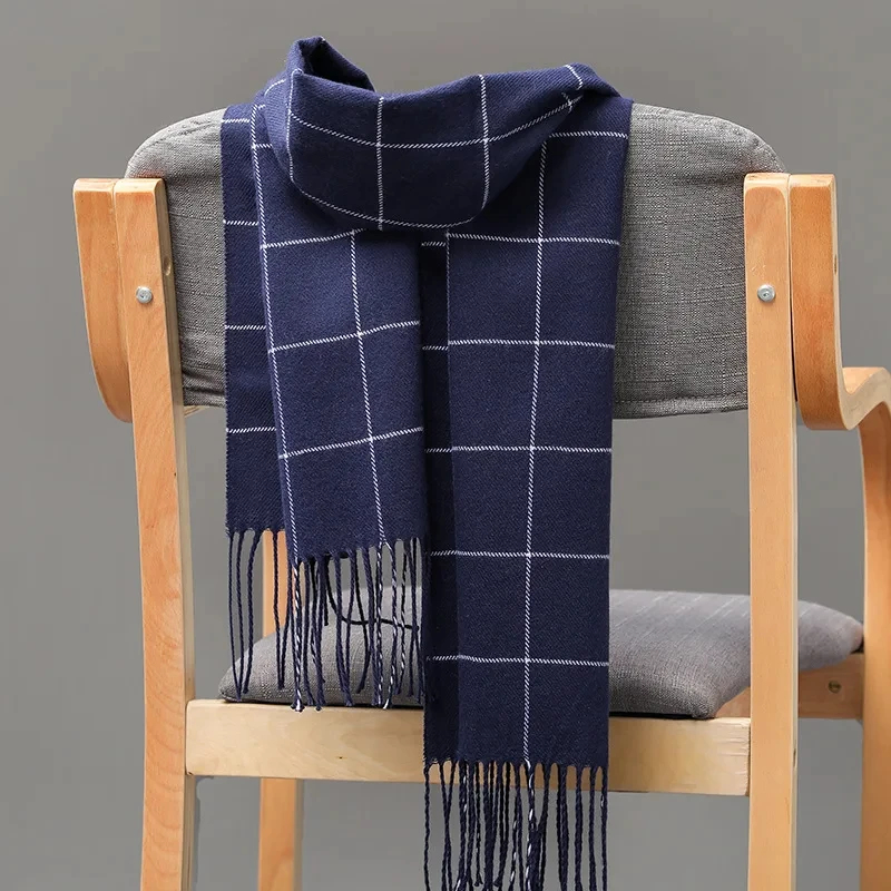Wool Scarf Men - 2024 Nieuwe Winter Mannen Sjaal Warm