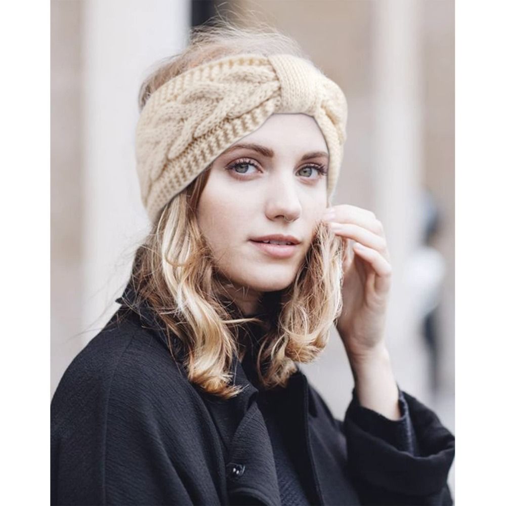 Winter Headband Fleece - Winter gebreide vrouwen hoofdbanden dikker fleece