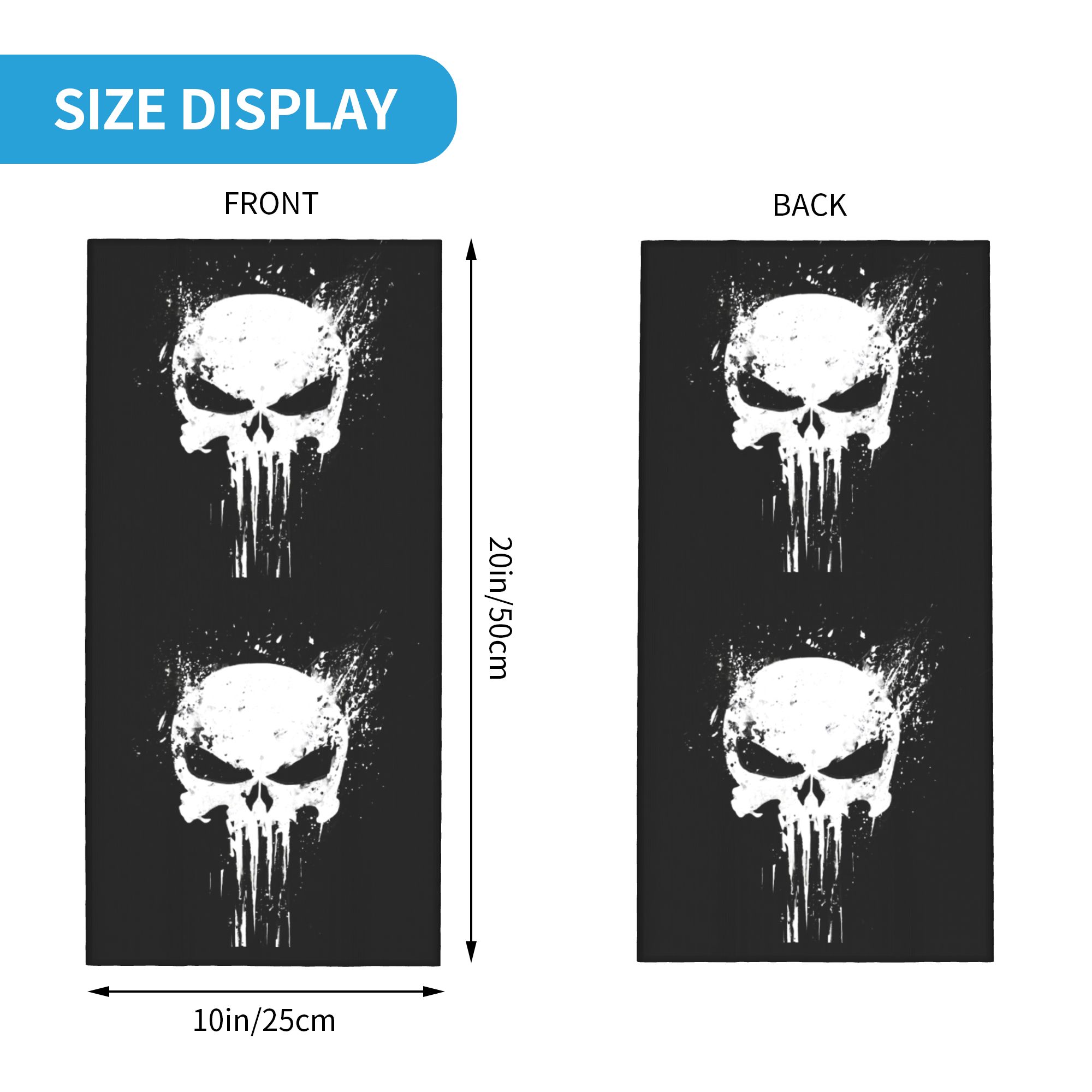 Custom Skeleton Skull Bandana  - Neck Gaiter Fleece recensie en prijs