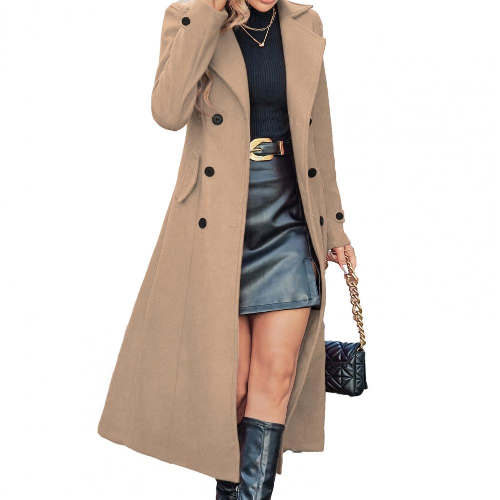 Dames winterjas Dames lange wo - Wool Coat Peacoat recensie en prijs