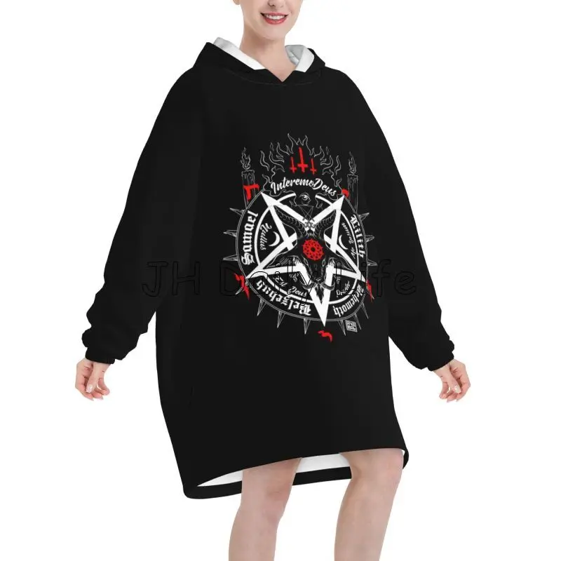 Zwarte Satan Skull Dead Head M - Sherpa Hoodie Fleece recensie en prijs