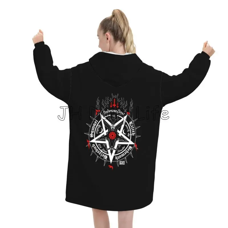Zwarte Satan Skull Dead Head M - Sherpa Hoodie Fleece recensie en prijs