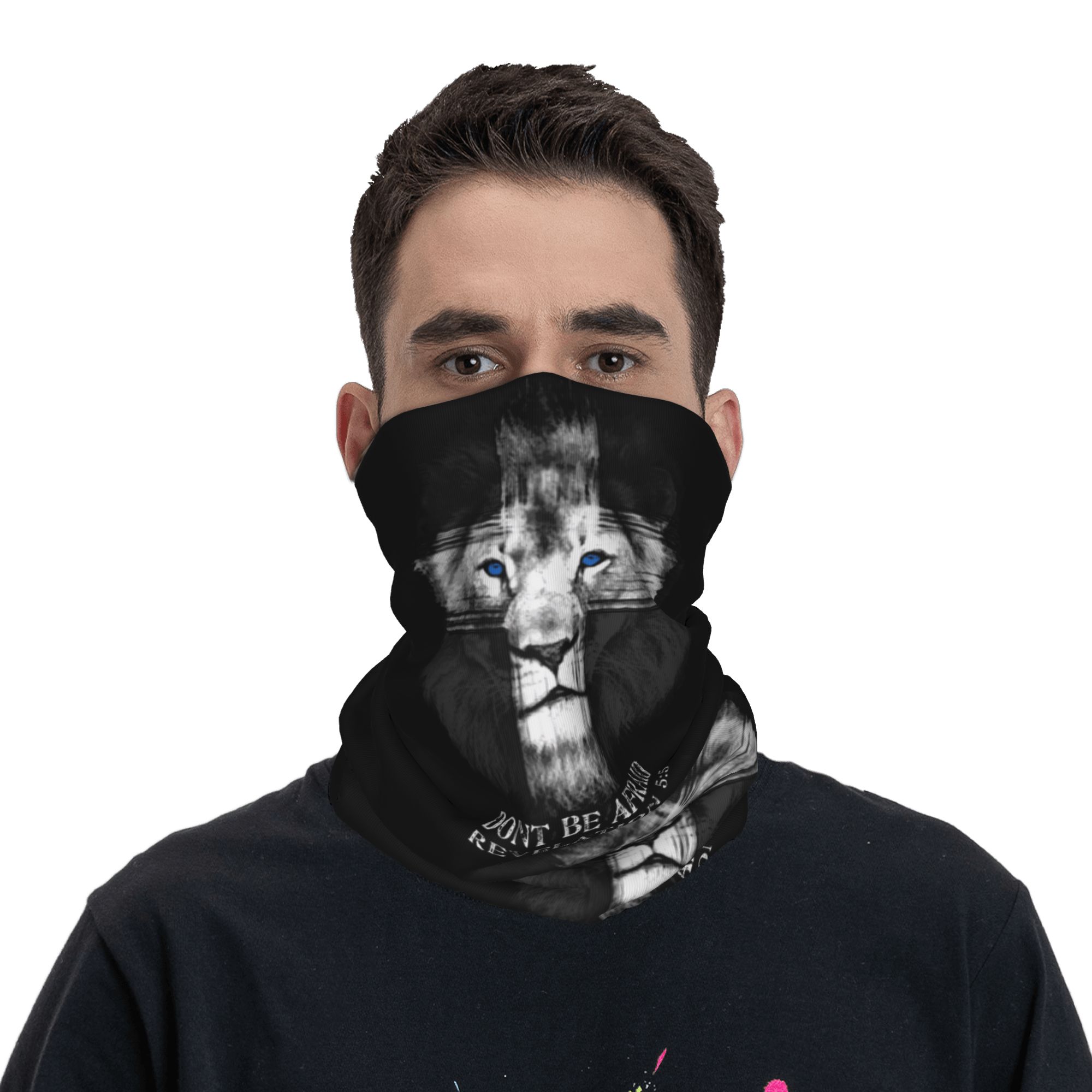 Aangepaste coole leeuw van Jud - Neck Gaiter Fleece recensie en prijs