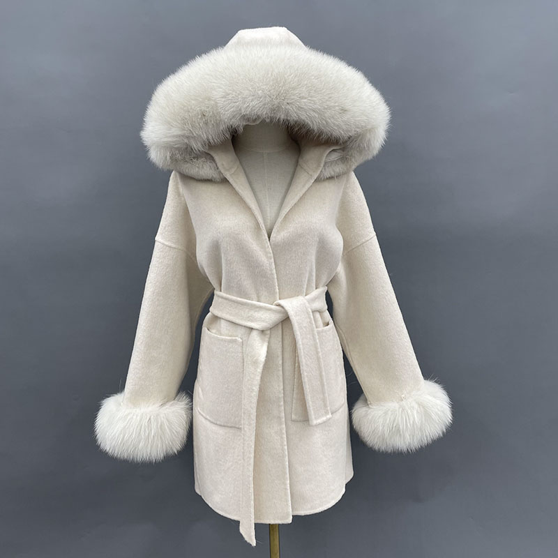 MISSJANEFUR Wollen Jas met Ech - Wool Coat Peacoat recensie en prijs