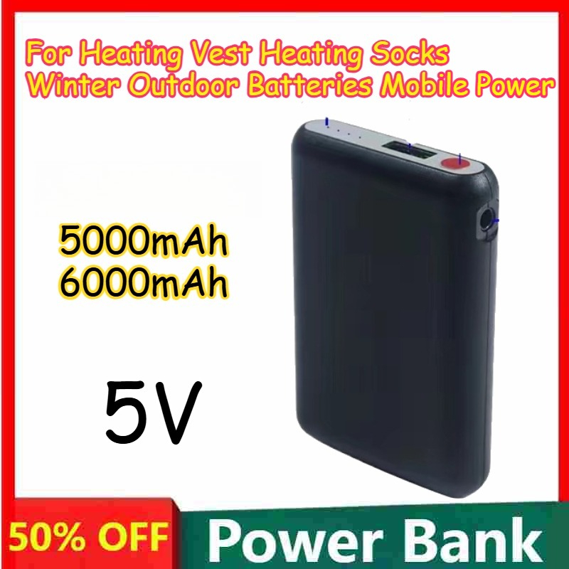 5000mAh 6000mAh 5V Oplaadbaar  - Heated Vest Battery recensie en prijs