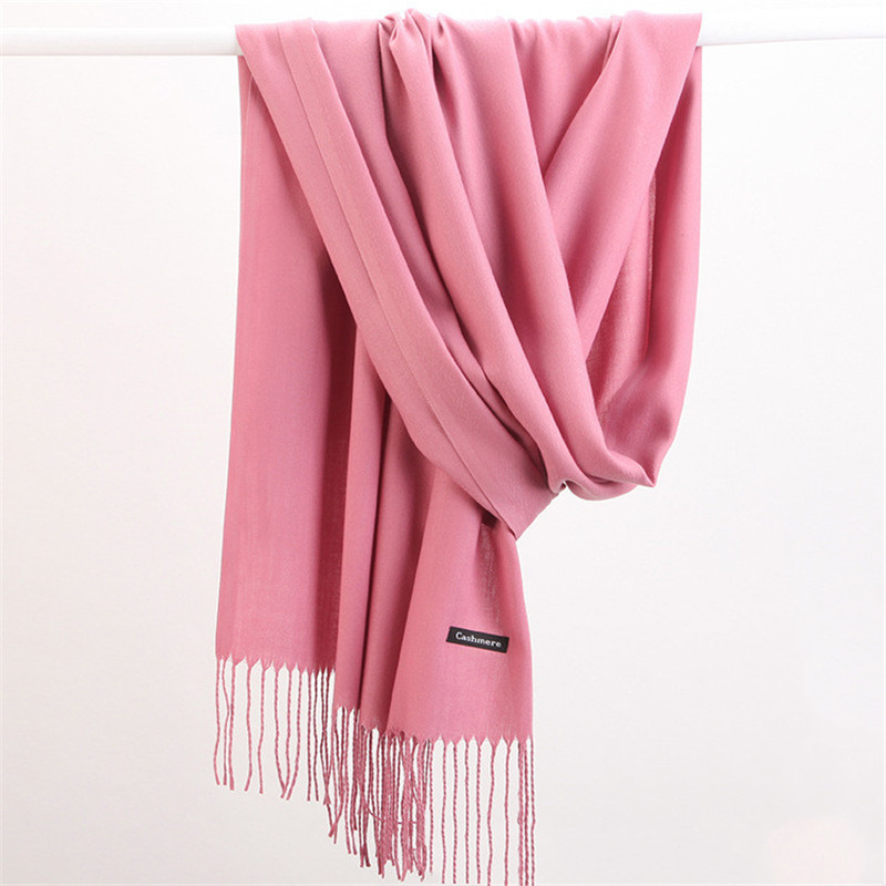 Mode Effen Kleur 2023 Vrouwen  - Cashmere Pashmina Wrap recensie en prijs