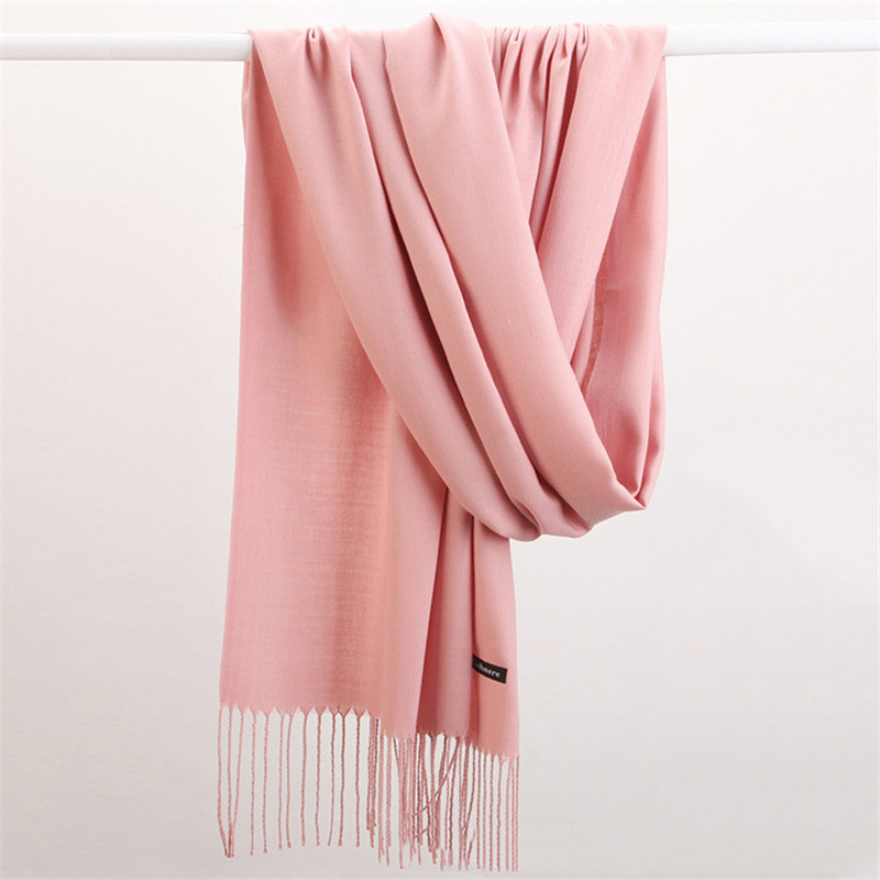 Mode Effen Kleur 2023 Vrouwen  - Cashmere Pashmina Wrap recensie en prijs