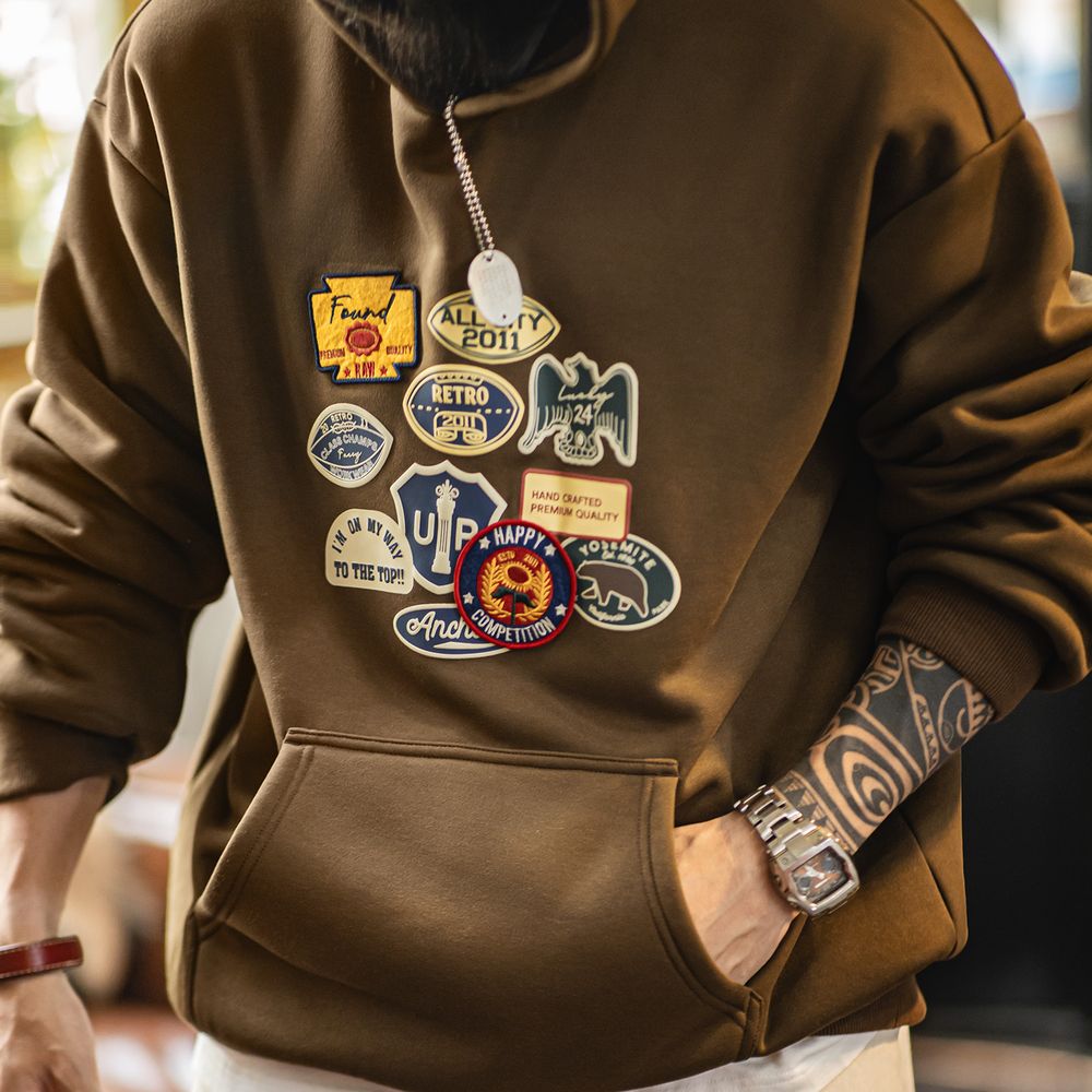Maden Vintage heren geborduurd - Sherpa Hoodie Fleece recensie en prijs