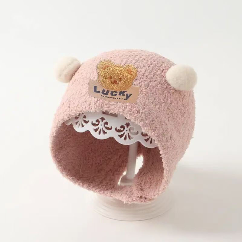 Schattige Beer Baby Gehoorbesc - Knit Beanie Hat Warm recensie en prijs