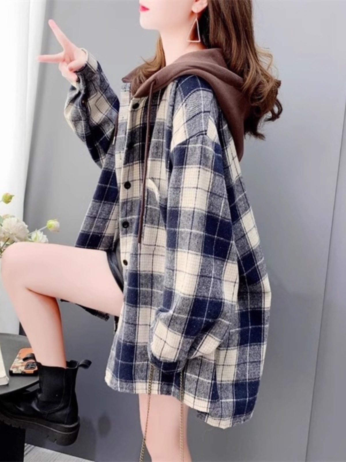 Oversized geruite flanellen ov - Flannel Shirt Lined recensie en prijs