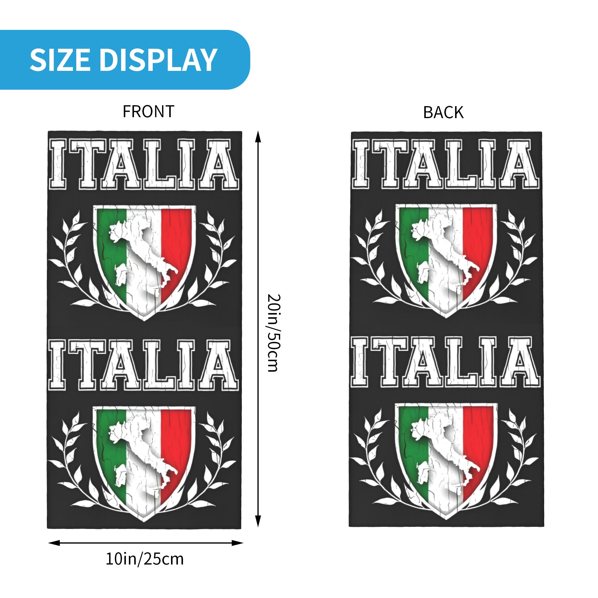 Custom Italië Vlag Bandana Hal - Neck Gaiter Fleece recensie en prijs