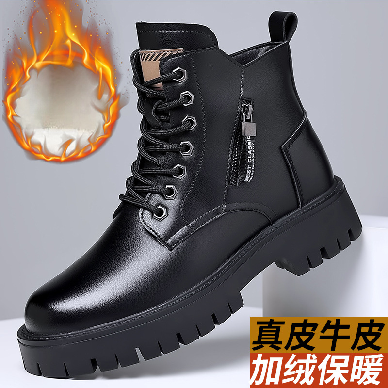 Mannen Klassieke Lederen Laarz - Waterproof Winter Boot recensie en prijs