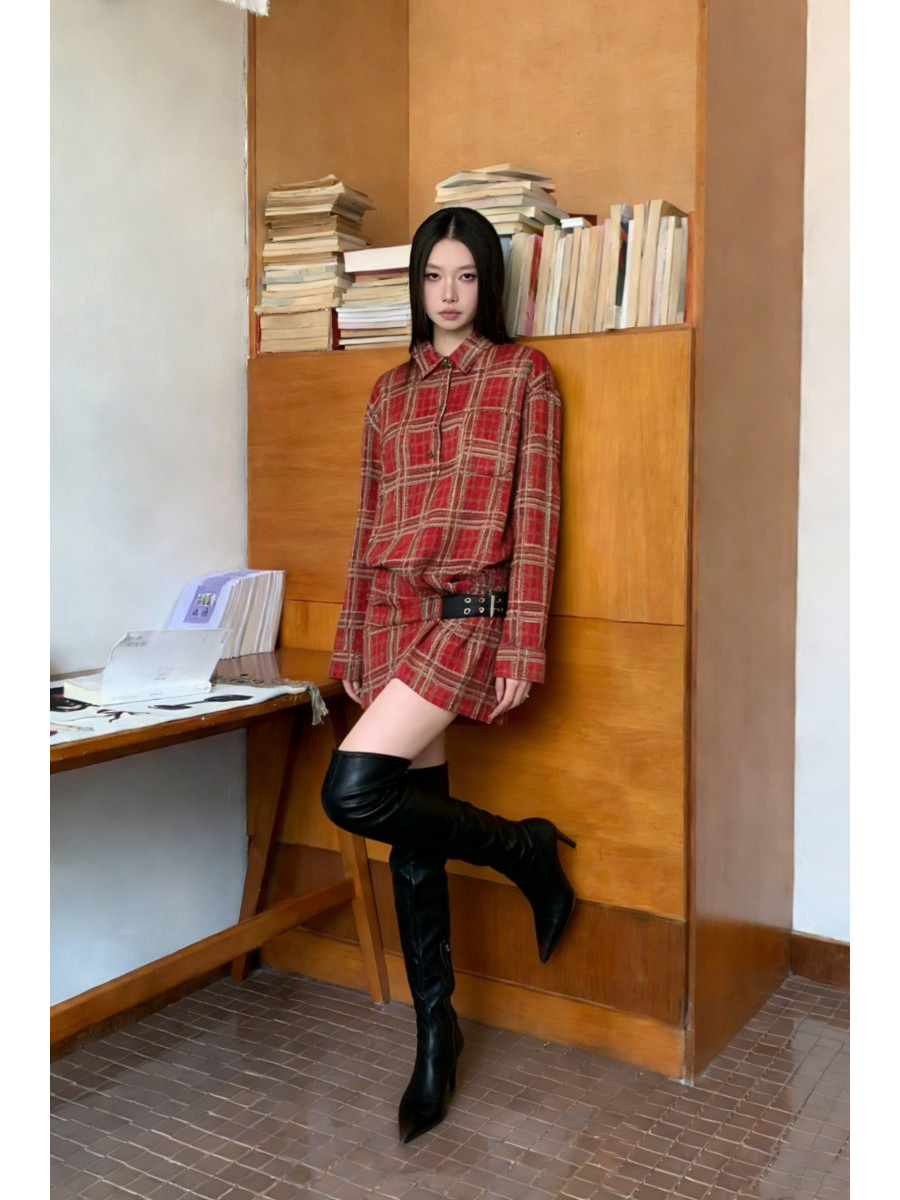 Punk geruite flanellen shirtju - Flannel Shirt Lined recensie en prijs