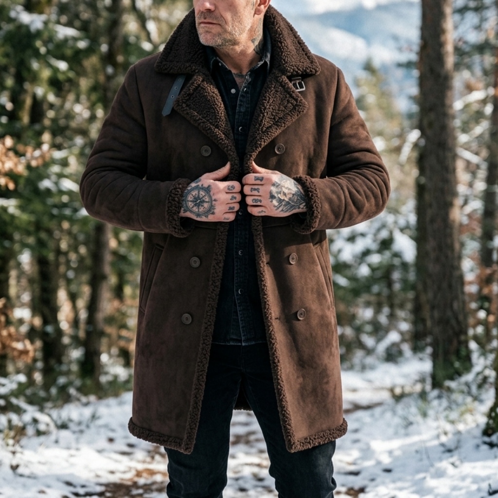 Herenjas van imitatiesuède met - Down Jacket Packable recensie en prijs
