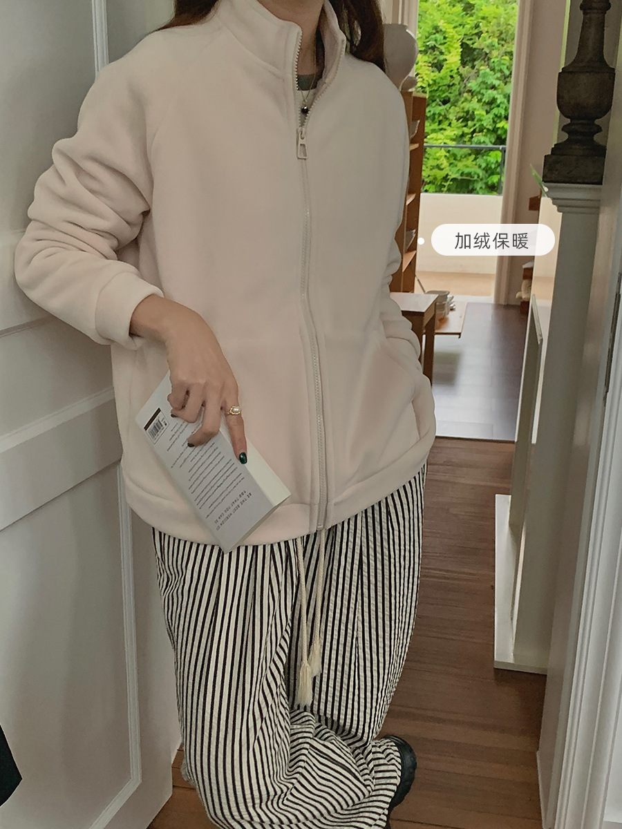 Fleece Sweatshirt Geen Hoed Da - Sherpa Hoodie Fleece recensie en prijs