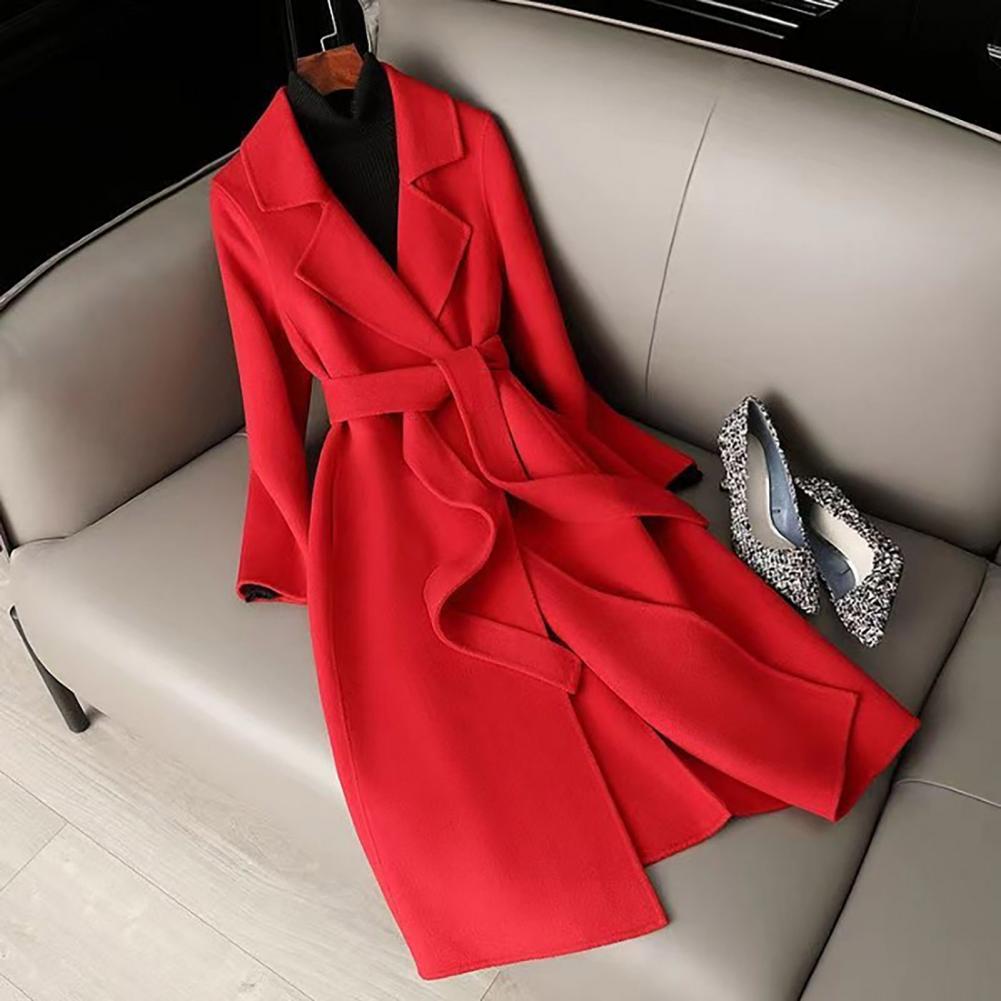 Dames wollen jas, lange wollen - Wool Coat Peacoat recensie en prijs
