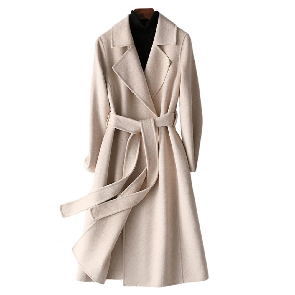 Dames wollen jas, lange wollen - Wool Coat Peacoat recensie en prijs