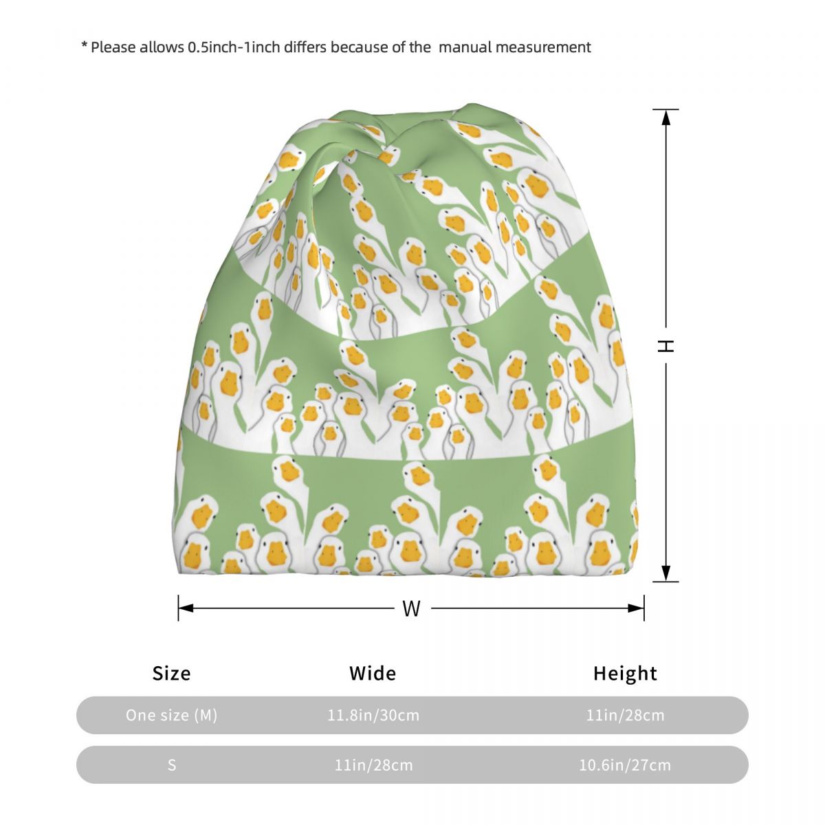 Cartoon populaire gans dier ba - Knit Beanie Hat Warm recensie en prijs