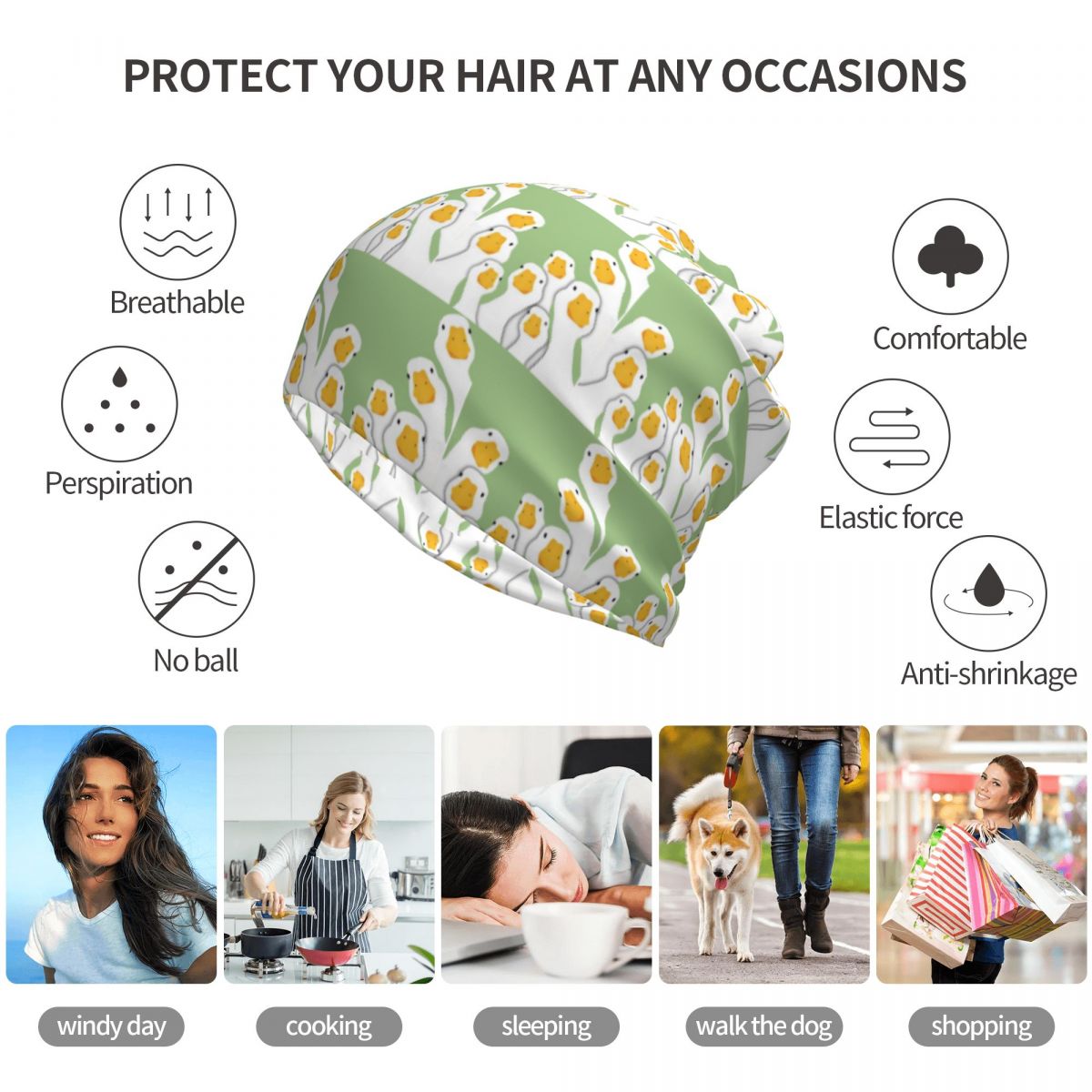 Cartoon populaire gans dier ba - Knit Beanie Hat Warm recensie en prijs