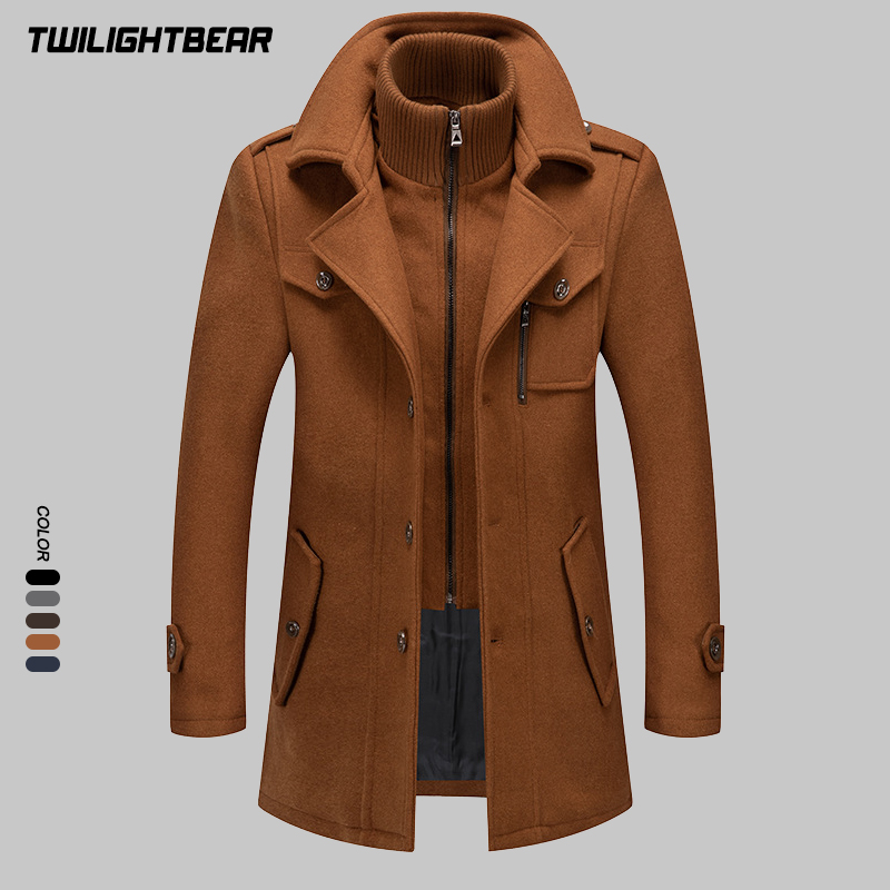 Winter heren wollen jas oversi - Wool Coat Peacoat recensie en prijs