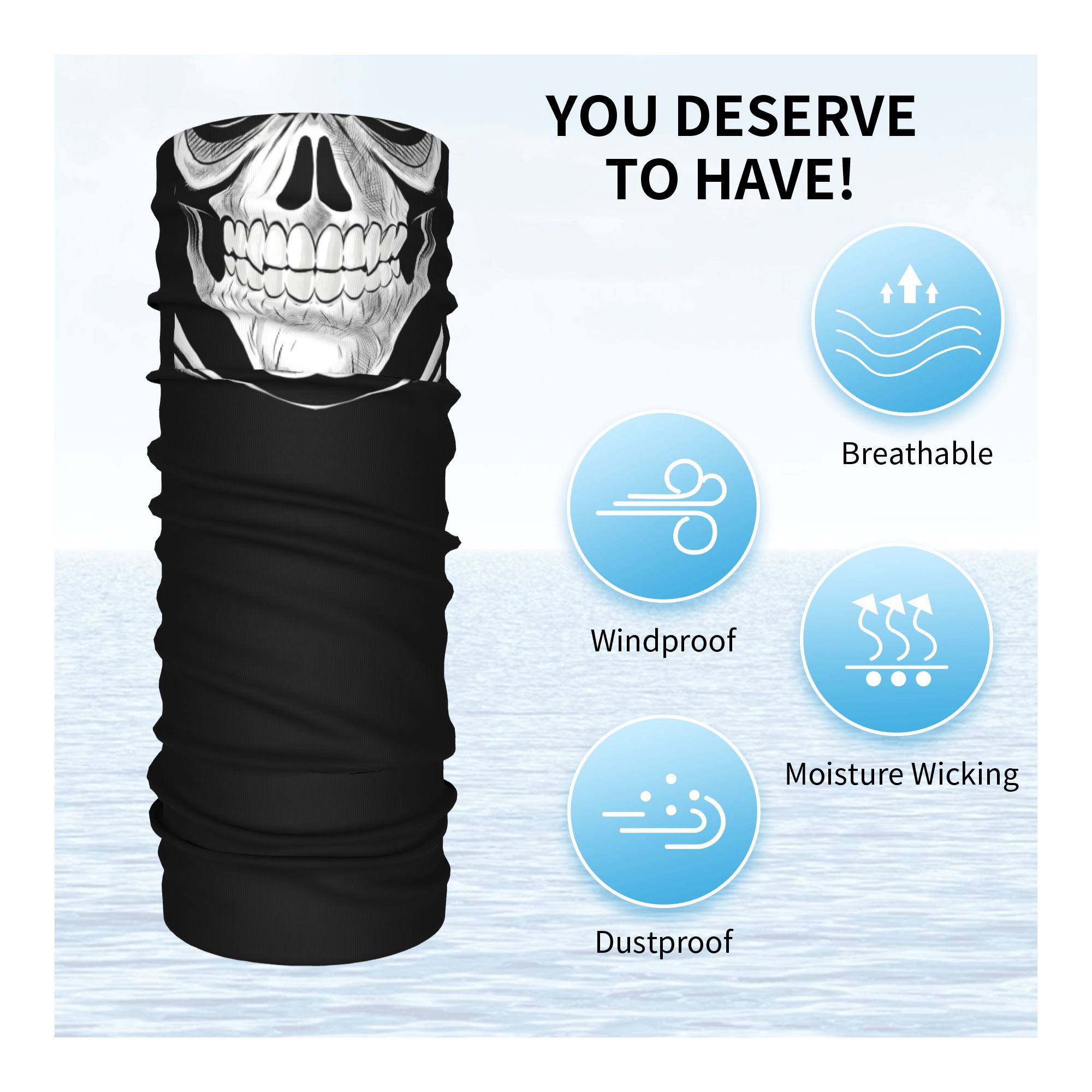 Aangepaste coole naadloze mask - Neck Gaiter Fleece recensie en prijs