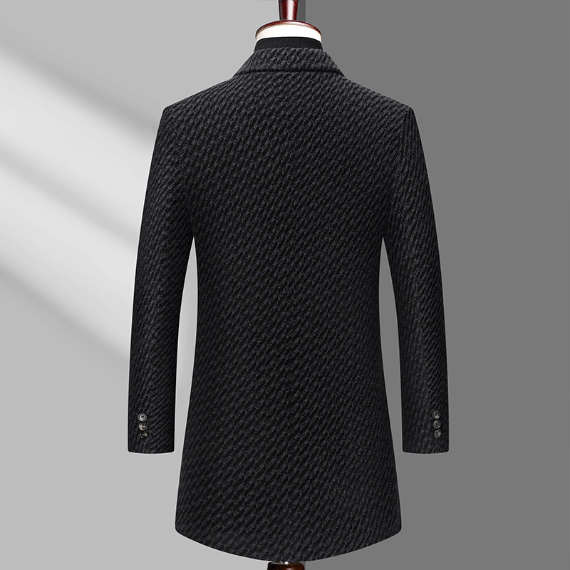 Lange Jas Mannen Heren Wollen  - Wool Coat Peacoat recensie en prijs