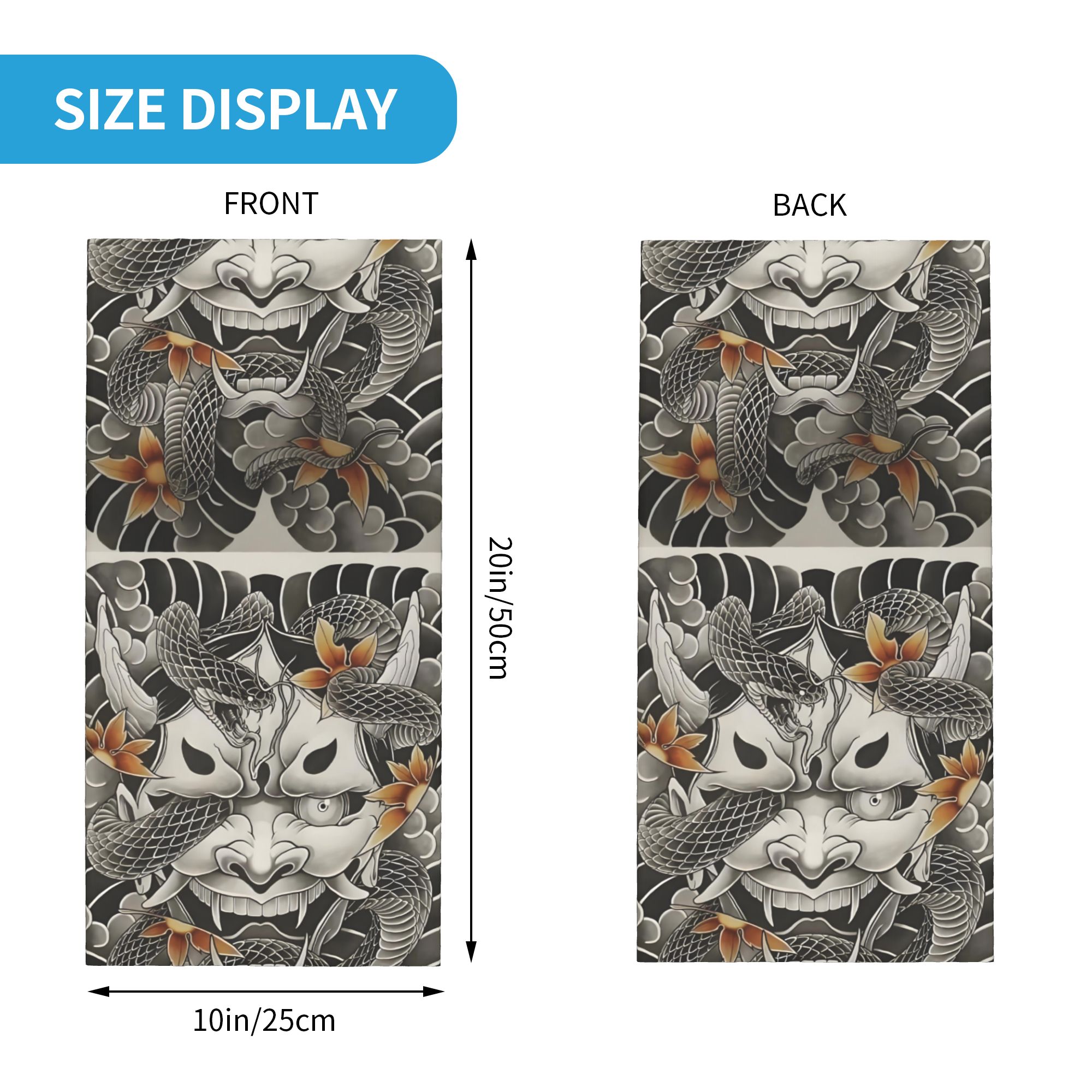 Aangepaste Samurai Oni Demon B - Neck Gaiter Fleece recensie en prijs
