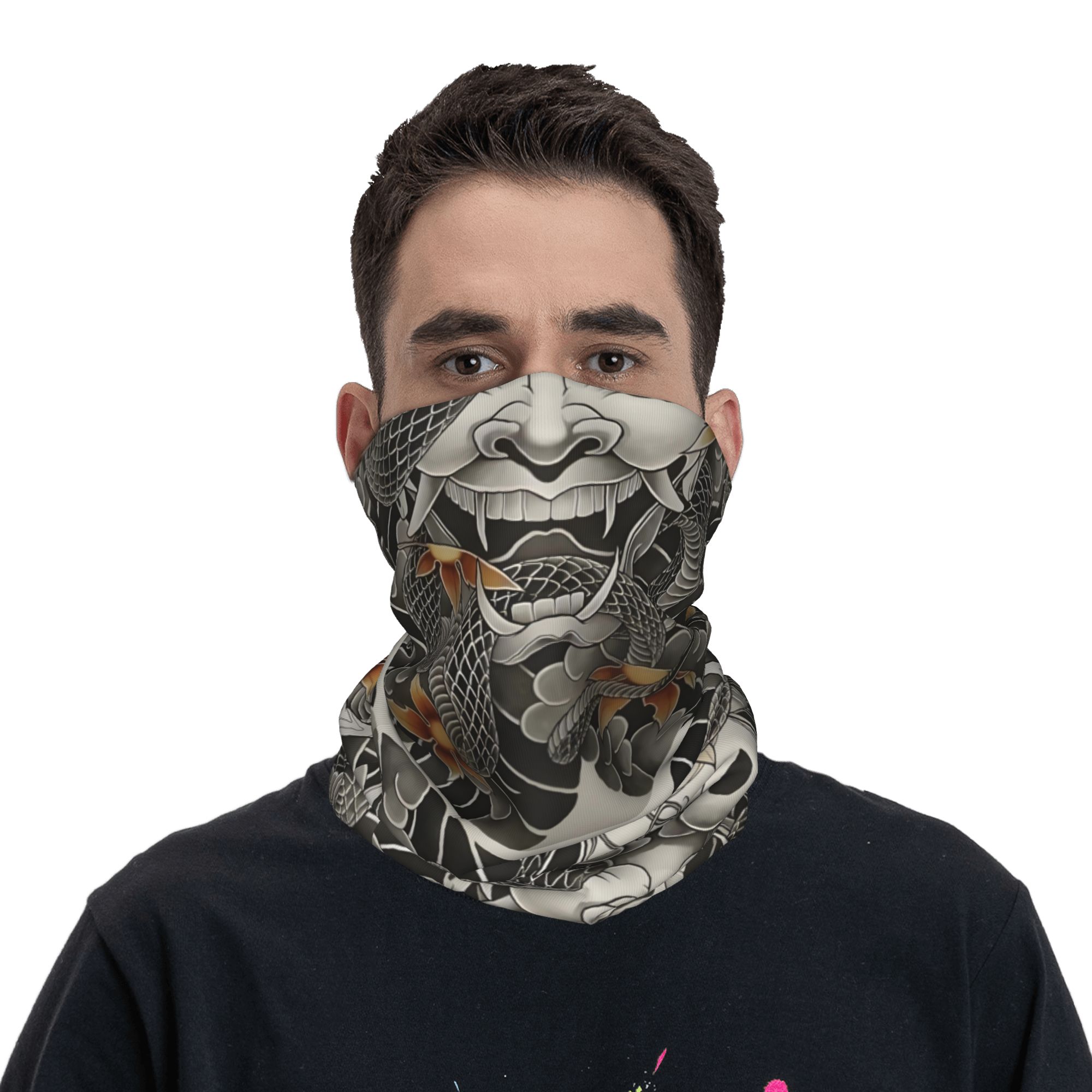 Aangepaste Samurai Oni Demon B - Neck Gaiter Fleece recensie en prijs