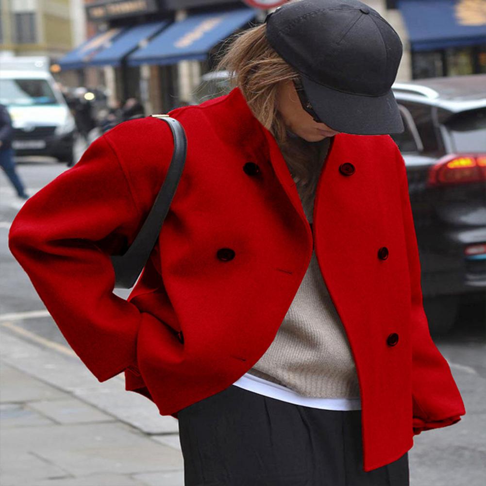 Dames winter wollen cropped ja - Wool Coat Peacoat recensie en prijs
