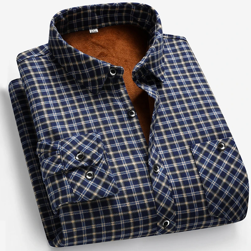 2026 Herfst en winter herenove - Flannel Shirt Lined recensie en prijs