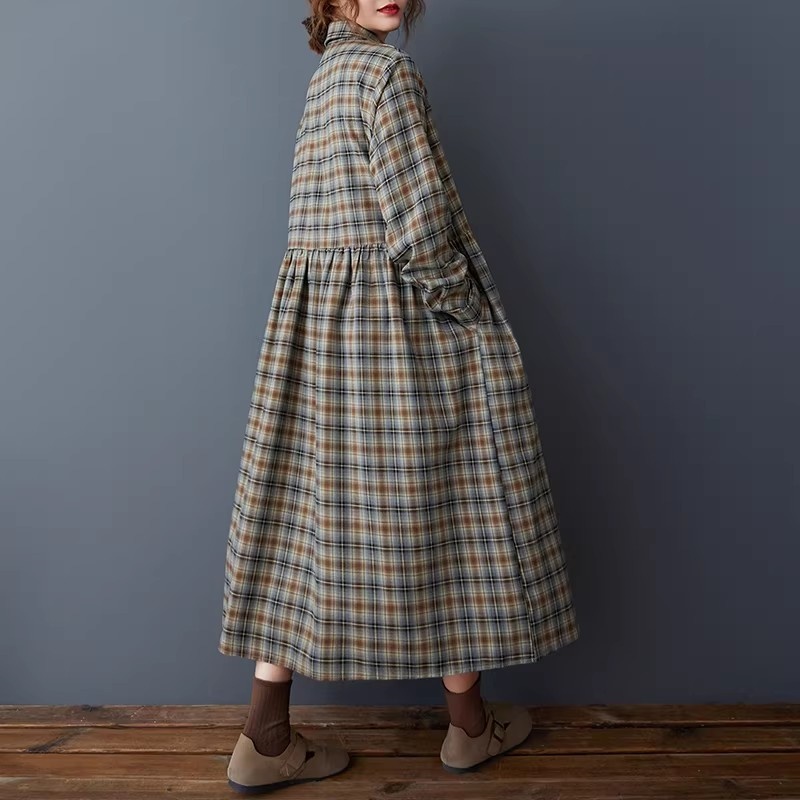Koreaanse losse retro geruite  - Flannel Shirt Lined recensie en prijs