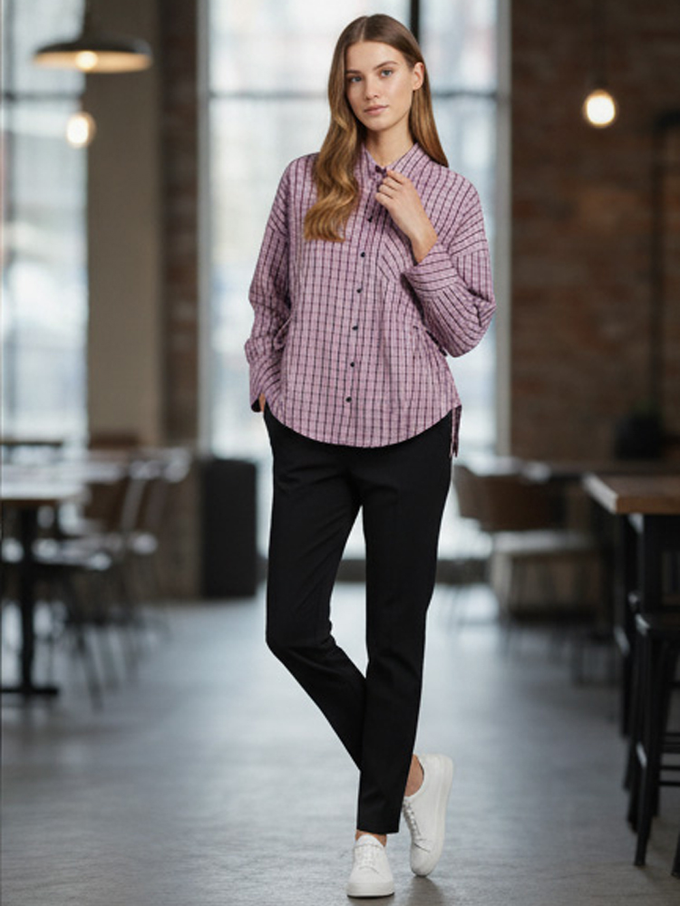 Trendy geruite damesblouse, el - Flannel Shirt Lined recensie en prijs