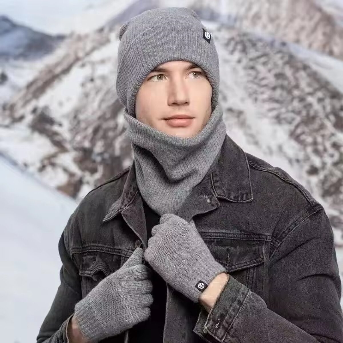 3pcs Winter Beanie Hoed Handsc - Wool Scarf Men recensie en prijs