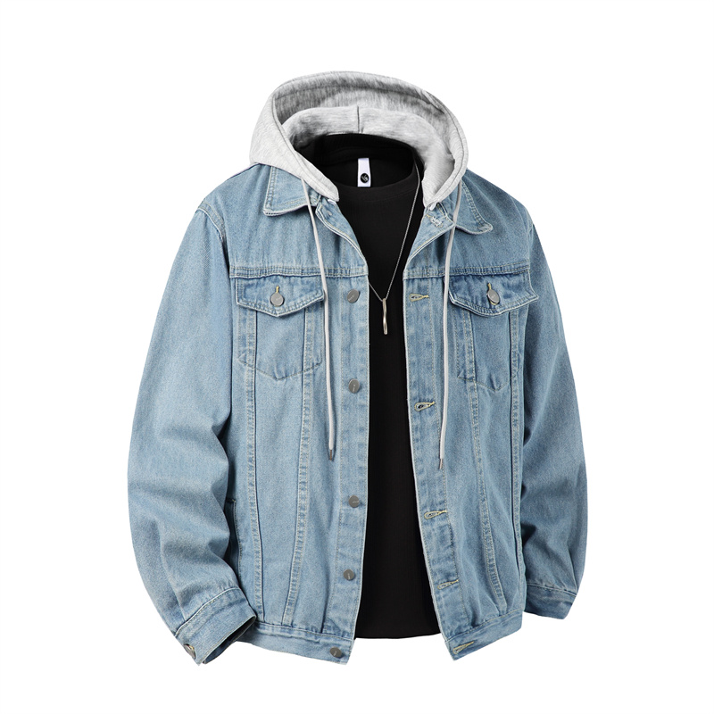 Mannen Denim Jas Met Capuchon  - Down Jacket Packable recensie en prijs